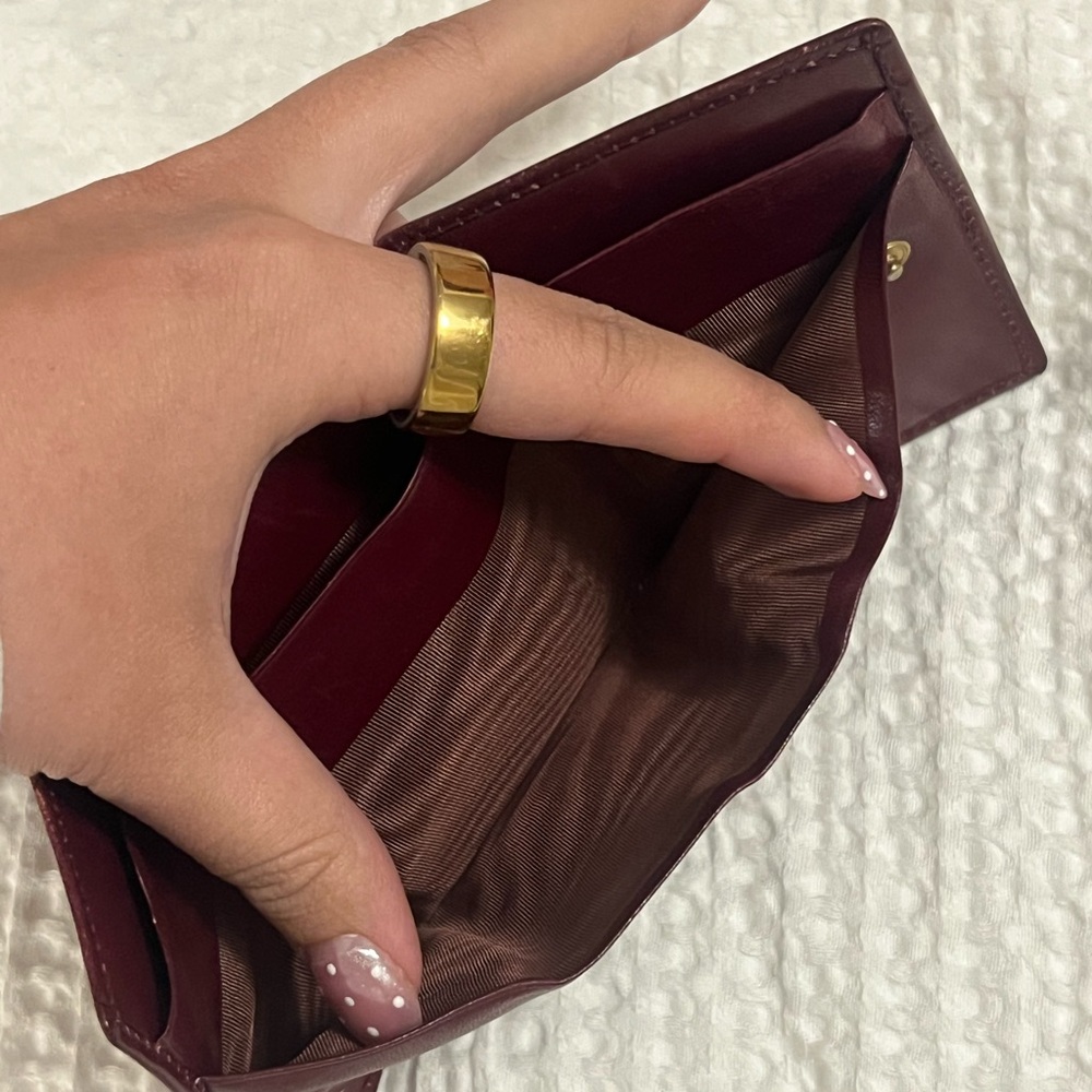Vintage GUCCI Maroon/Burgundy Kisslock Wallet Coin Purse - Picture 7 of 7